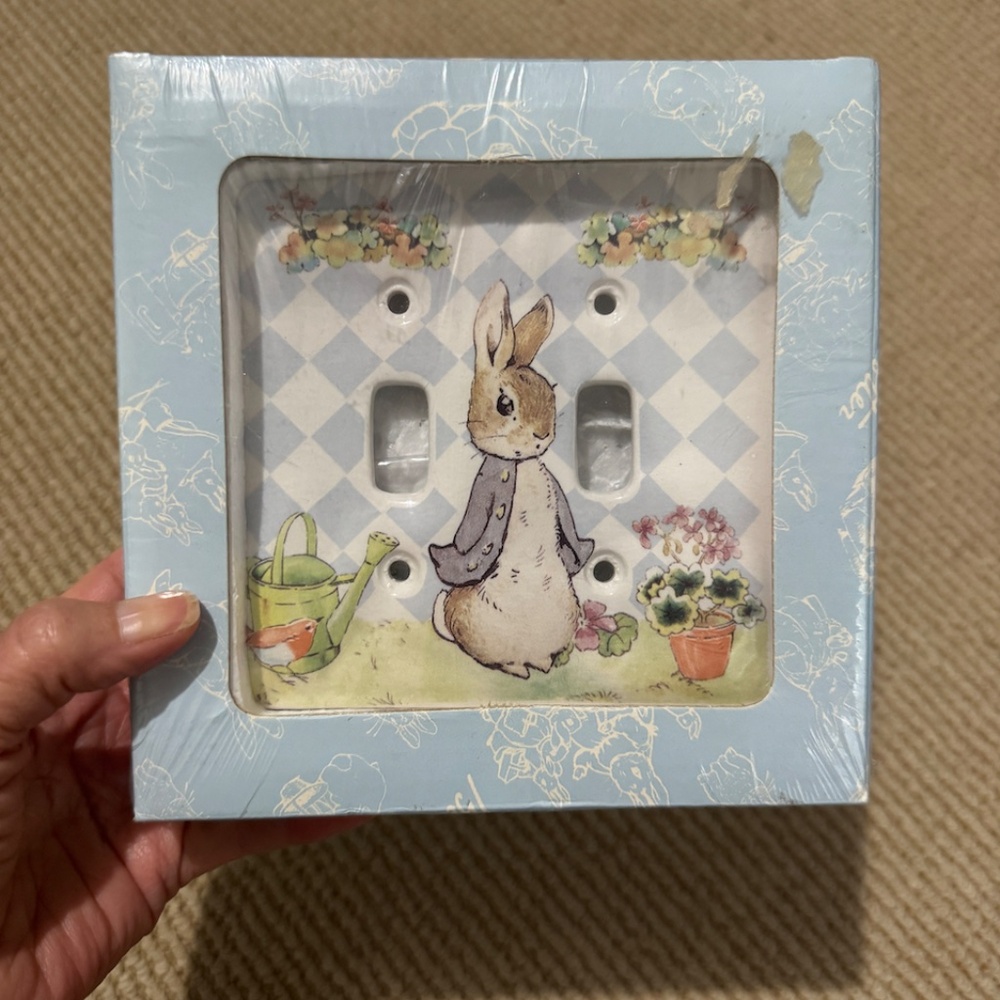 C.R. Gibson Beatrix Potter Light Switch Cover Plate BL4-9
